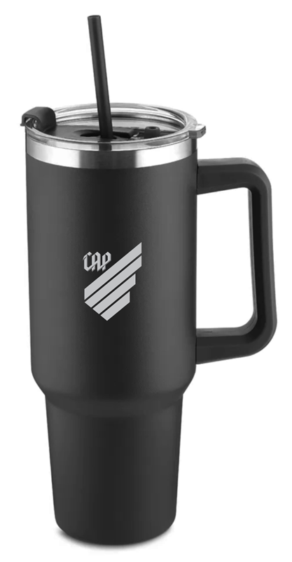 Garrafa preta personalizada Athletico